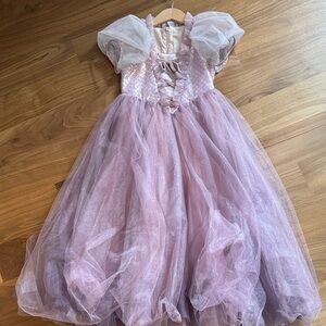 Purple shining dress for Disney princess Reputazel (around 110cm)